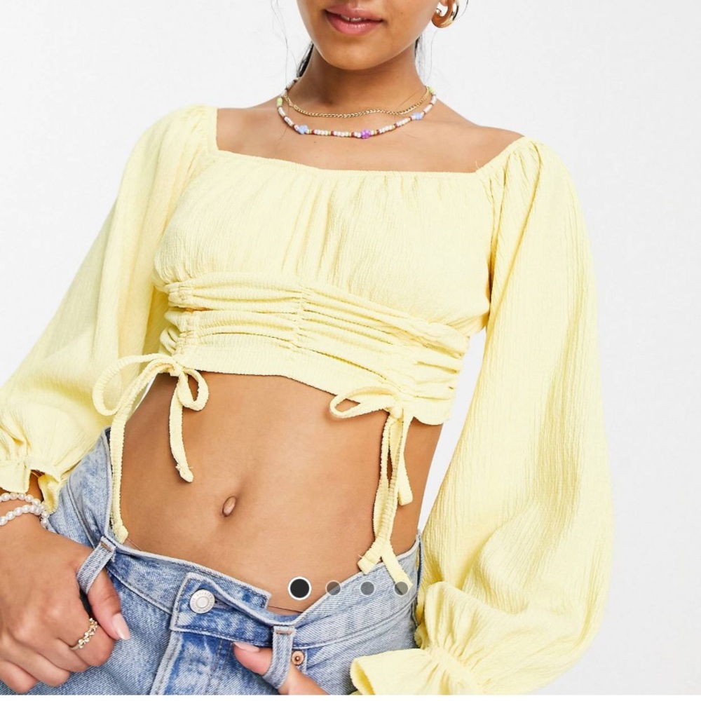 ASOS Design Off The Shoulder Crop Top - Picture 2 of 5